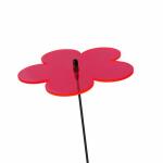 Elliot Lichtzauber Blume 6 cm rot mit 25 cm Stab