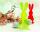Elliot Lichtzauber Hase 3D stehend 12 cm gelb