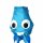 Elliot Windrabauken 16 x 14 x 60 cm Olli Octopus blau