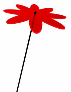 Elliot Lichtzauber Margerite 12 cm rot