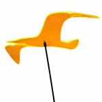 Elliot Lichtzauber Vogel gebogen 11 cm orange mit 30 cm Stab
