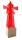 Elliot Lichtzauber Leuchtturm 3D 10cm rot Holzsockel 3x3cm