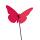 Elliot Lichtzauber Schmetterling gebog 10cm rot 30cm Stab