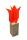 Elliot Lichtzauber Tulpe 3D stehend 12 cm rot