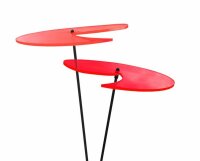 Elliot Lichtzauber Scheibe Wave 15 cm rot