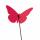 Elliot Lichtzauber Schmetterling gebogen 16 cm rot