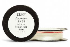 Elliot Dyneema, 50 daN 100 m 4-fach geflochten, 0,4 mm