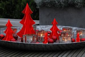 Elliot Lichtzauber Tannenbaum 3D stehend 20 cm rot