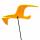 Elliot Lichtzauber Vogel gebogen 28 cm orange