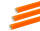 Elliot Gfk-Rohr, Exel, 22 x 19 mm, 150 cm orange