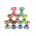 MB Diabolo Arlequin Ø100mmx115mm 250g 2farb blau/weiß