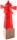 Elliot Lichtzauber Leuchtturm 3D 20cm rot Holzsockel 5x5cm