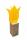 Elliot Lichtzauber Tulpe 3D stehend 20 cm orange