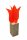 Elliot Lichtzauber Tulpe 3D stehend 20 cm rot
