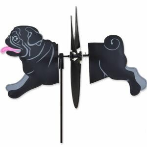 Elliot Windspiel Petite Mops schwarz Ø 32 cm, 48 cm x 32 cm