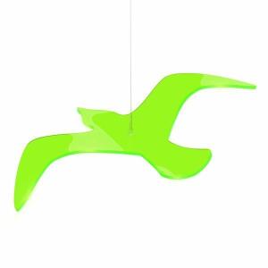Elliot Lichtzauber Vogel gebogen 38 cm grün