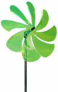 Elliot Lichtzauber Windrad 25 cm grün mit 100 cm Stab