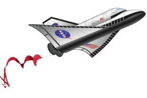 Elliot Drachen WindNSun 3D Space Shuttle Polyestertuch Druck