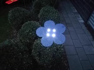 Elliot Lichtzauber Blume Mag 25cm blau 150cm Stab gemufft