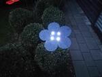 Elliot Lichtzauber Blume Mag 25cm blau 150cm Stab gemufft