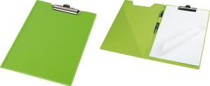 Klemmbrettmappe A4 PVC-Folie leinengeprägt farbig pastellgrün