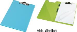 Klemmmappe A5 PVC-Folie leinengeprägt pastelblau