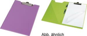 Klemmmappe A5 PVC-Folie leinengeprägt patellviolett