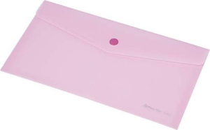 Dokumentenhülle DL mit Druckknopf pastellrosa