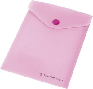 Dokumentenhülle A6 mit Druckknopf pastellrosa