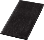 Rechnungsmappe 17x11cm Dekor Vinyl schwarz