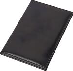 Rechnungsmappe 17x11cm Dekor Leder schwarz