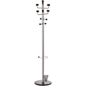 Alco Standgarderobe pulverbeschichtetes Metall 180 cm Ø 38 silber
