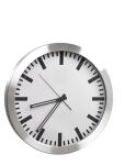Alco Wanduhr Aluminium Ø 350mm Ziffernblatt...