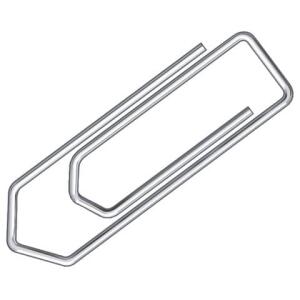 Q-Connect Briefklammer, Metall, 32 mm, verzinkt, Schachtel mit 1000 Stück