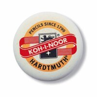 KOH Radiergummi rund D = 70 mm weiß mit Aufdruck