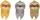 BRUNNEN Radiergummi Faultier 3er Set