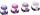TSUKINEKO 211511941 Stempelkissen-Set Memento Dew Drop Juicy Purples 35 x 5 cm Grape Jelly Lilac Posies schwarzeet Plum Lulu Lavender