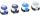 TSUKINEKO 211511942 Stempelkissen-Set Memento Dew Drop Ocean 35 x 5 cm Danube Blue Paris Dusk Bahama Blue Summer Sky