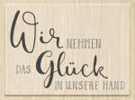 HEYDA 211800017 Stempel Hochzeit Das Glück Holz matt...