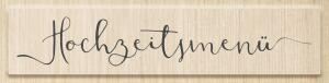 HEYDA 211800531 Stempel Hochzeit Hochzeitsmenü Holz matt lackiert