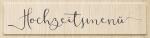HEYDA 211800531 Stempel Hochzeit Hochzeitsmenü Holz...