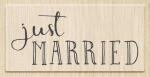 HEYDA 211800694 Stempel Hochzeit Just Married Holz matt...
