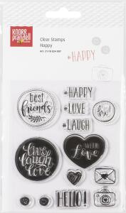 KNORR PRANDELL 2118834007 Stempelmotiv Clear Stamp Happy transparent
