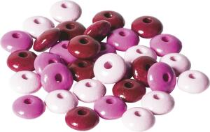 KNORR PRANDELL 216023524 Holzlinsen-Mix Stärke: 5 mm Ø 10 mm Buche Deutschland rosa pink