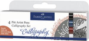 Faber Castell Tuschestift Pitt Artist Pen C 4er-Set Standard