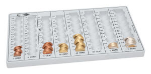 WEDO Geld Zähleinsatz lgrau