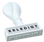 WEDO Stempel Text Erledigt