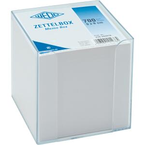 WEDO Zettelbox 9,5x9,5cm tr