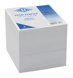 WEDO Zettelbox Ersatzpapier ws 700 Bl. 9,9x9,9cm