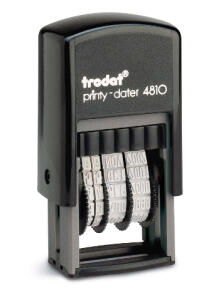 WEDO Stempel Datum Printy 4mm Trodat 4810 3.8 x 21mm SB